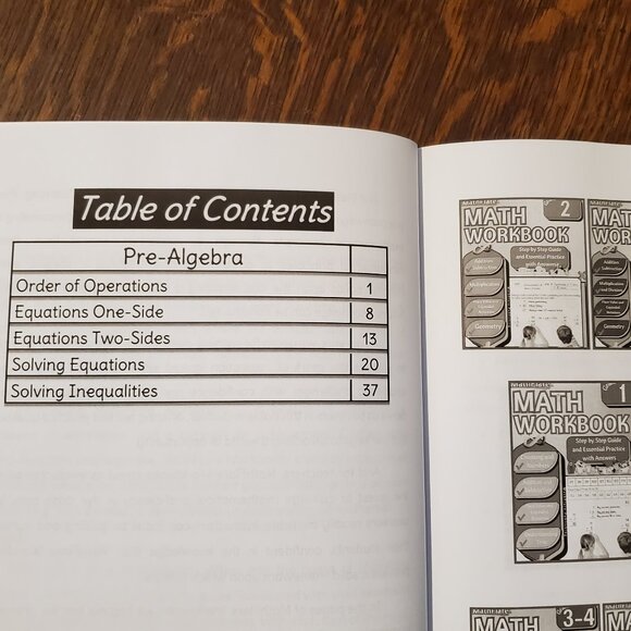 Set of 3 Math Workbooks 8th Grade Pre-Algebra - Picture 3 of 10